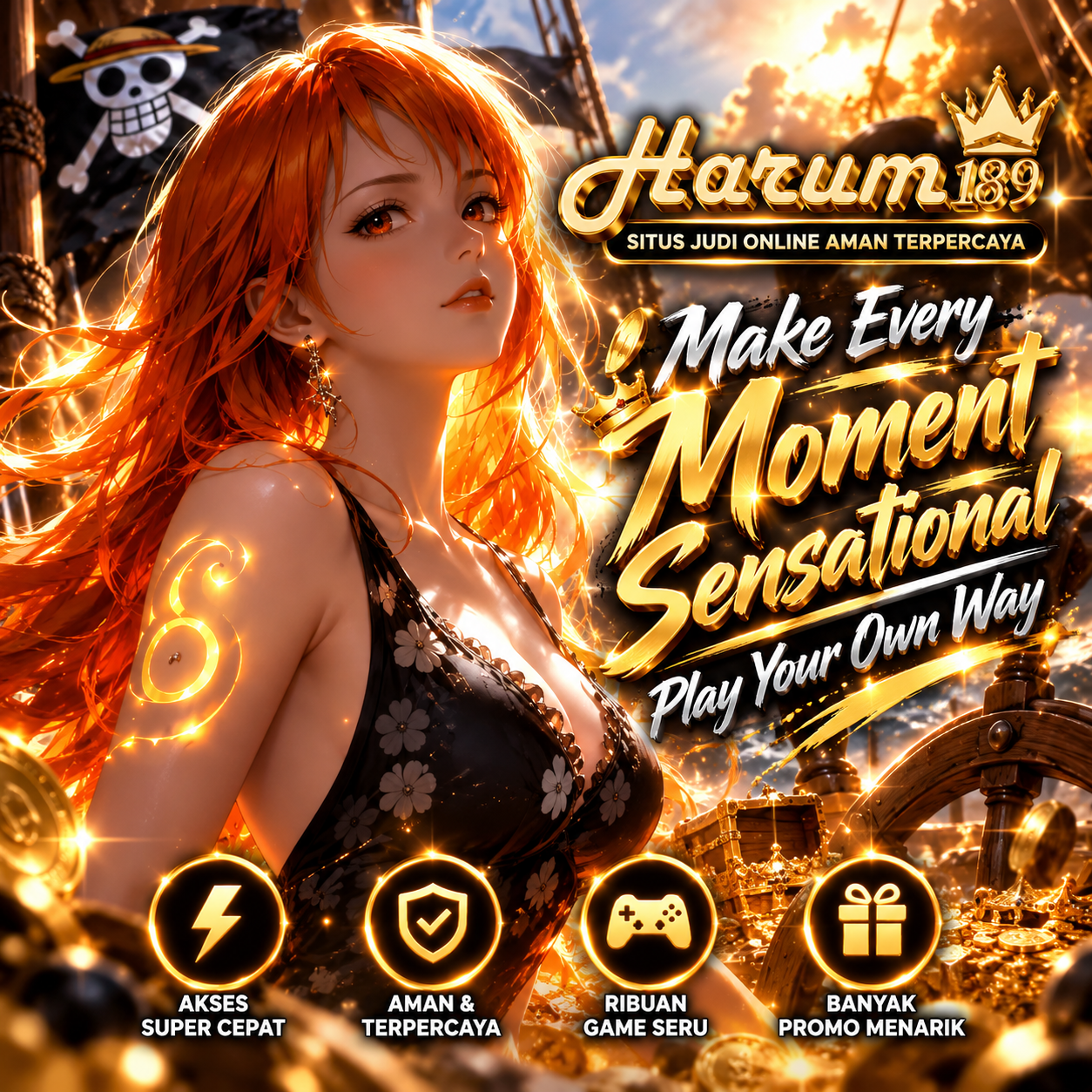 HARUM189 >> Make Every Moment Sensational, Play Your Own Way